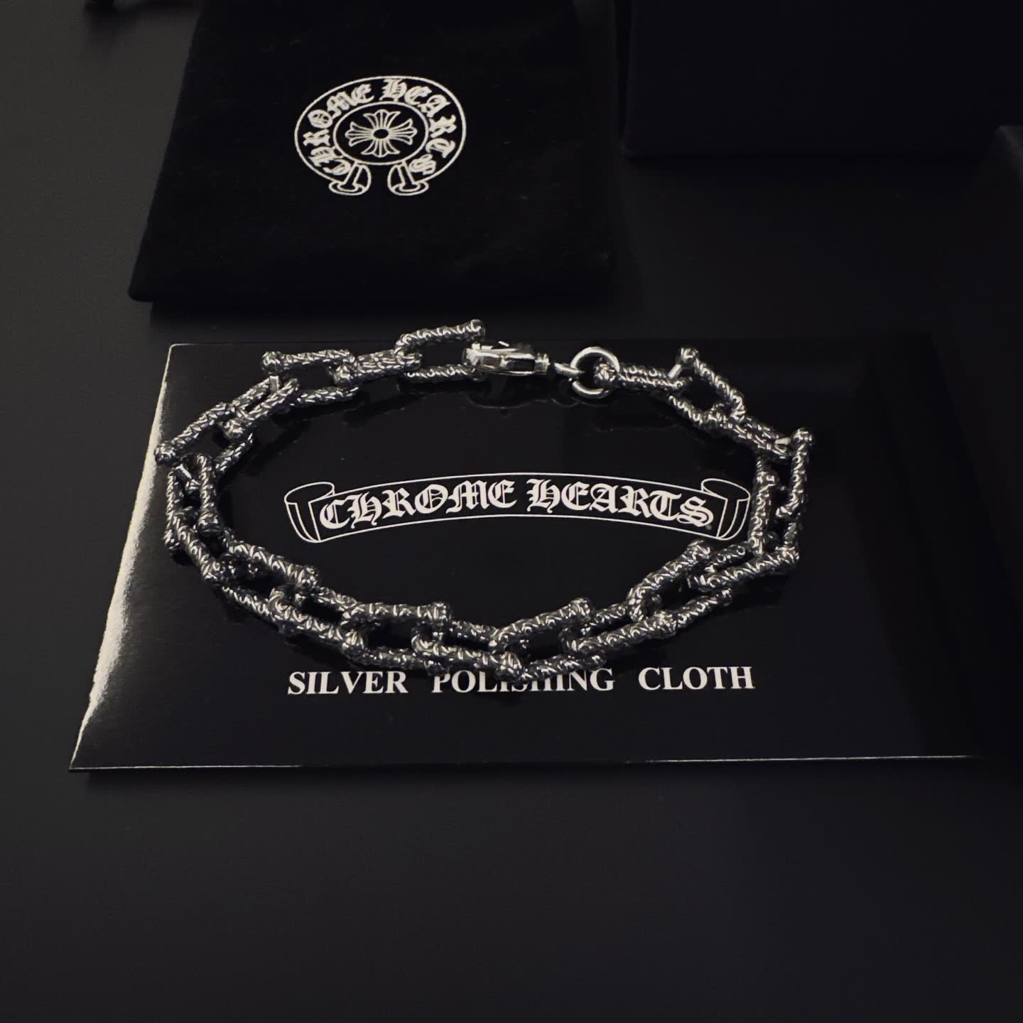 Chrome Hearts Silver Chain Bracelet